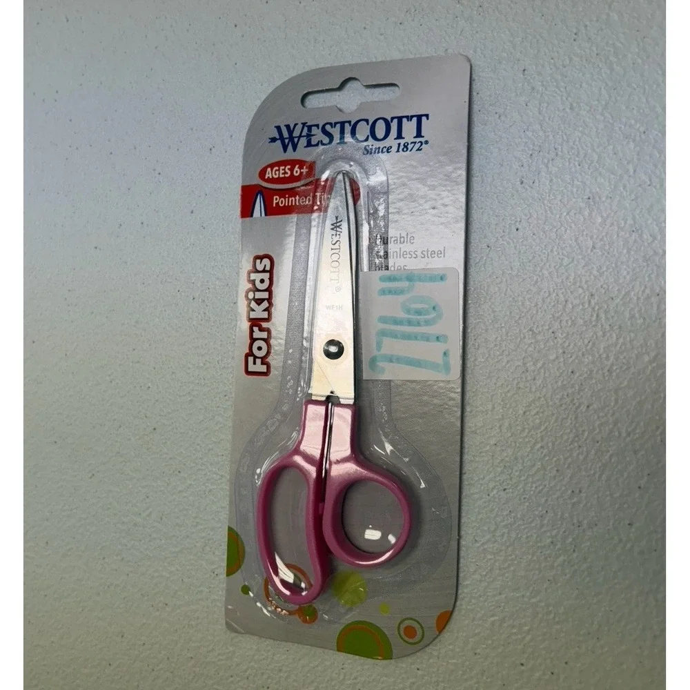 Westcott Scissors Pointed Tip For Kids Ages 6+ You Pick TWO - Ships As 2 Pack